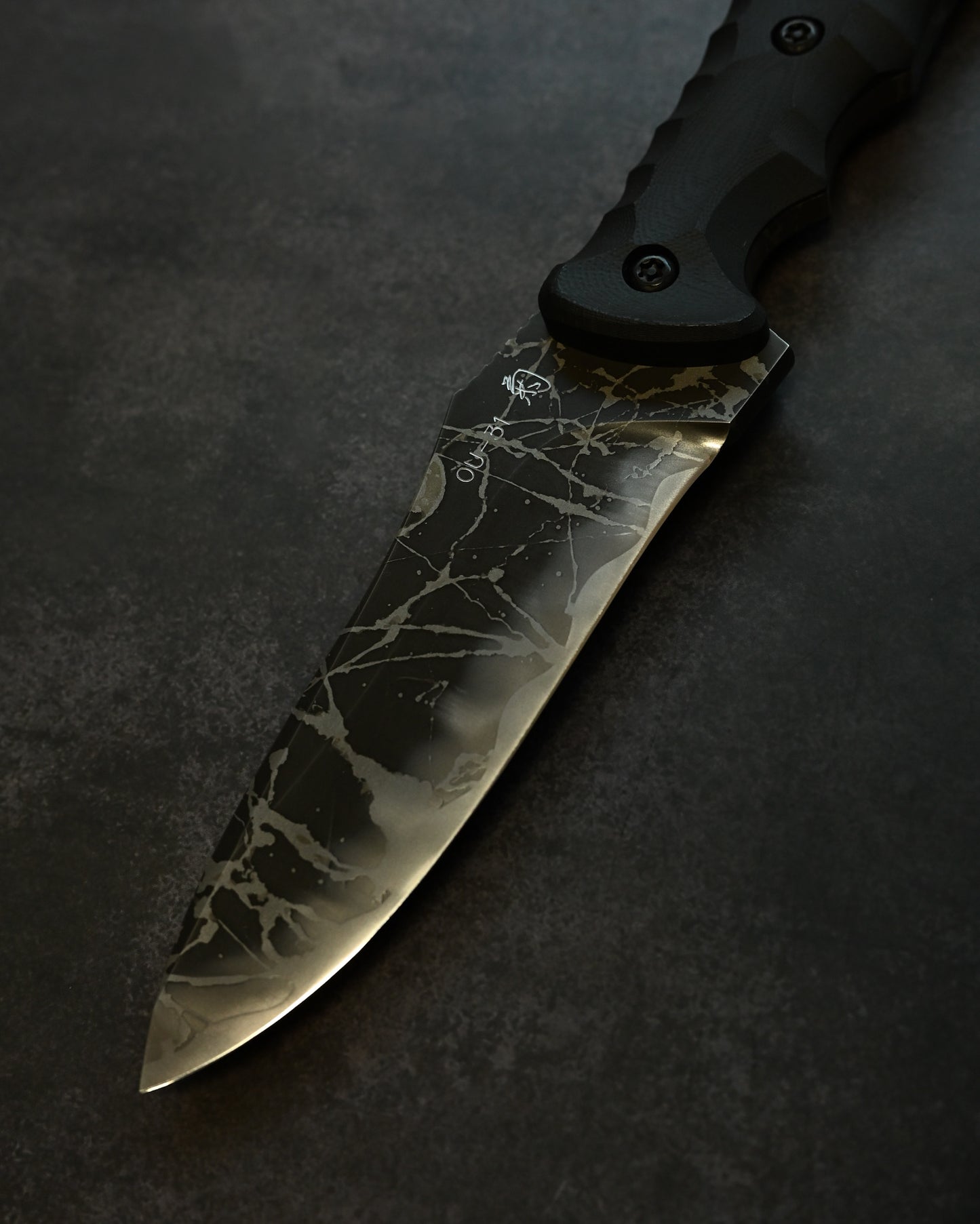 Kiku Matsuda “Police L”｜OU-31 Tool Steel × Black G10 Handle｜Handmade in Japan