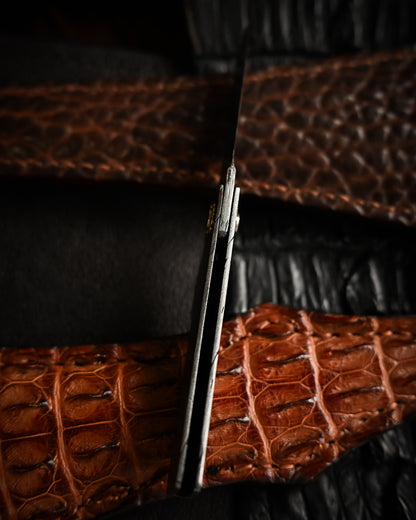 Masayuki Tashiro S712 Forged Dragon Scale Damascus Higonokami EDC Custom Folding Knife