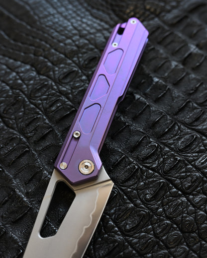 TACRAY DT03 Folding Cooking Knife – Purple (Limited Color)