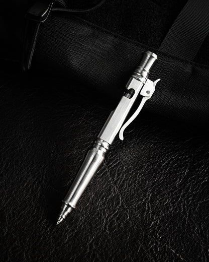 Hidetoshi Nakayama Custom Stainless Steel Bolt-Action Tactical Pen Knife