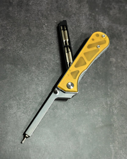 NUKNIVES T33 Multi-Functional Folding Screwdriver – PEI Handle (Includes EDC Pouch)