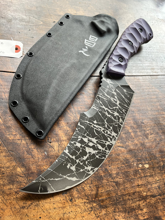 Rare Kiku Knives Big Boar– Kikuo Matsuda & Masayuki Matsuda OU-31 Custom Fixed Blade Knife
