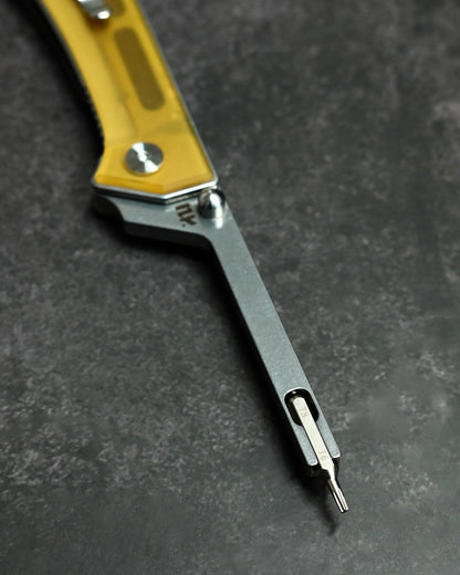 NUKNIVES T33 Multi-Functional Folding Screwdriver – PEI Handle (Includes EDC Pouch)