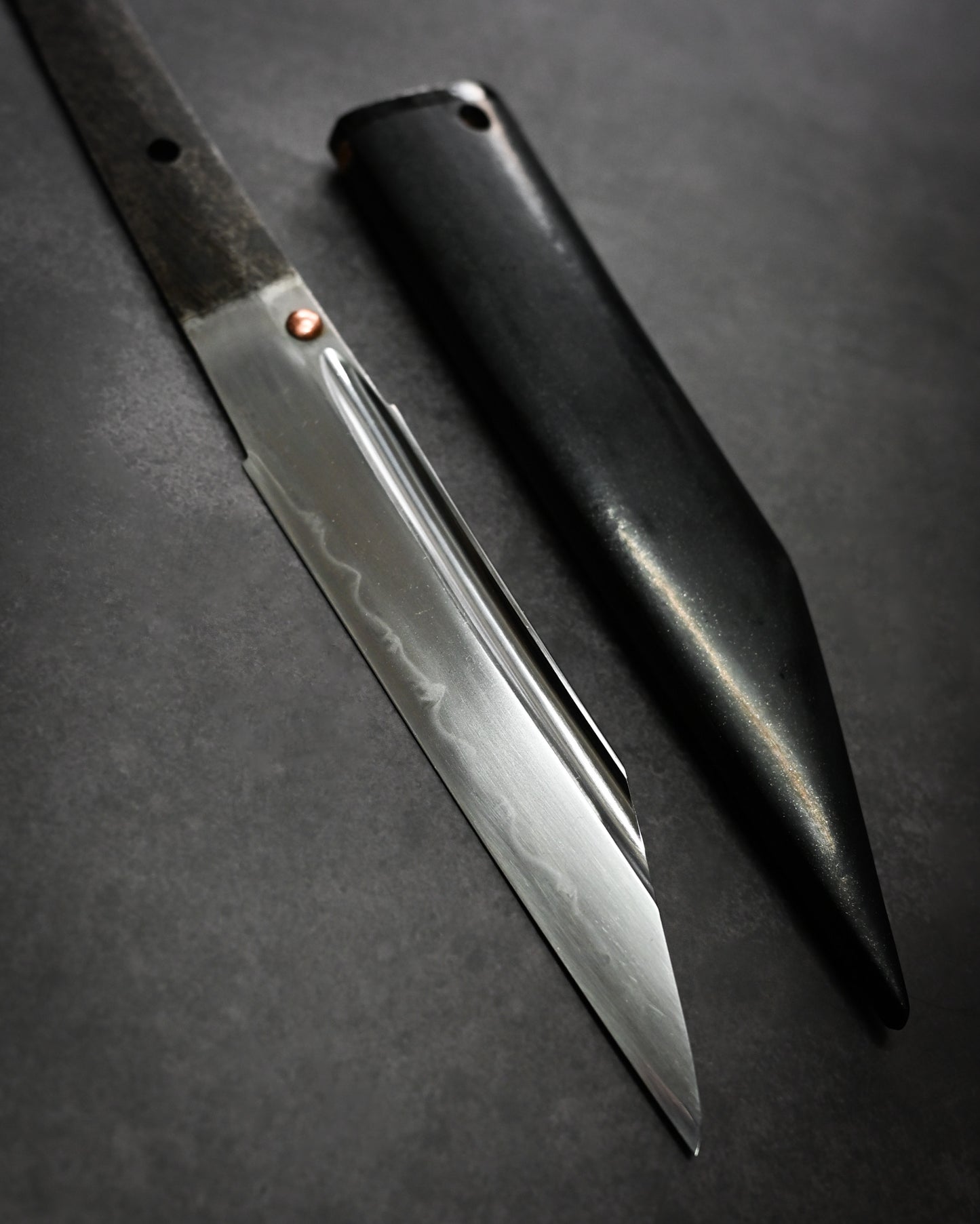 Yukio Nibu – One-Off Custom Knife R8-14 Reclaimed Seki Military Sword Fragment