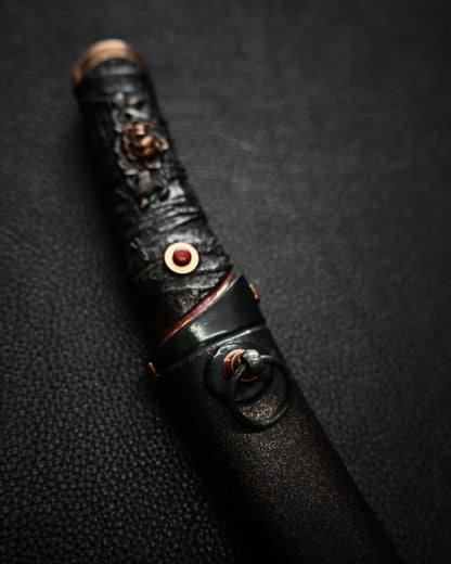 Yukio Nibu – One-Off Custom Knife No. R8-7 Reclaimed Japanese Sword Fragment Carbon Steel