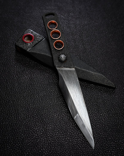 Recommended Artist Yukio Nibu One-Off Custom Knife No. R8-10 Forged from Vintage Hand-Forged Blade Steel