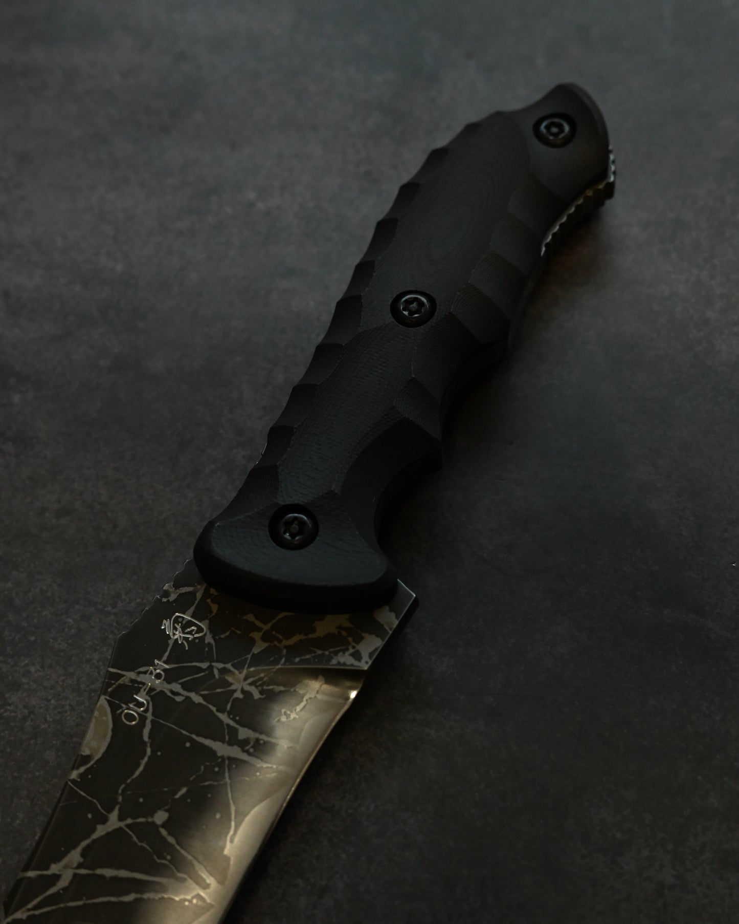 Kiku Matsuda “Police L”｜OU-31 Tool Steel × Black G10 Handle｜Handmade in Japan