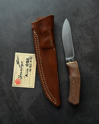 Wtopia Arawashi WP2 Straight Knife Japanese Made  Westinghouse Micarta