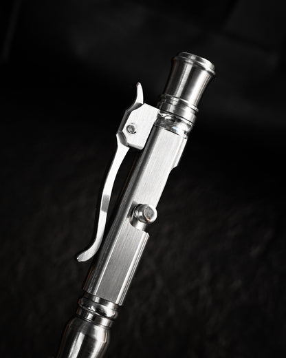Hidetoshi Nakayama Custom Stainless Steel Bolt-Action Tactical Pen Knife
