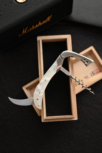 Ikuo Nagata One-Off Mother-of-Pearl Wine Opener Knife