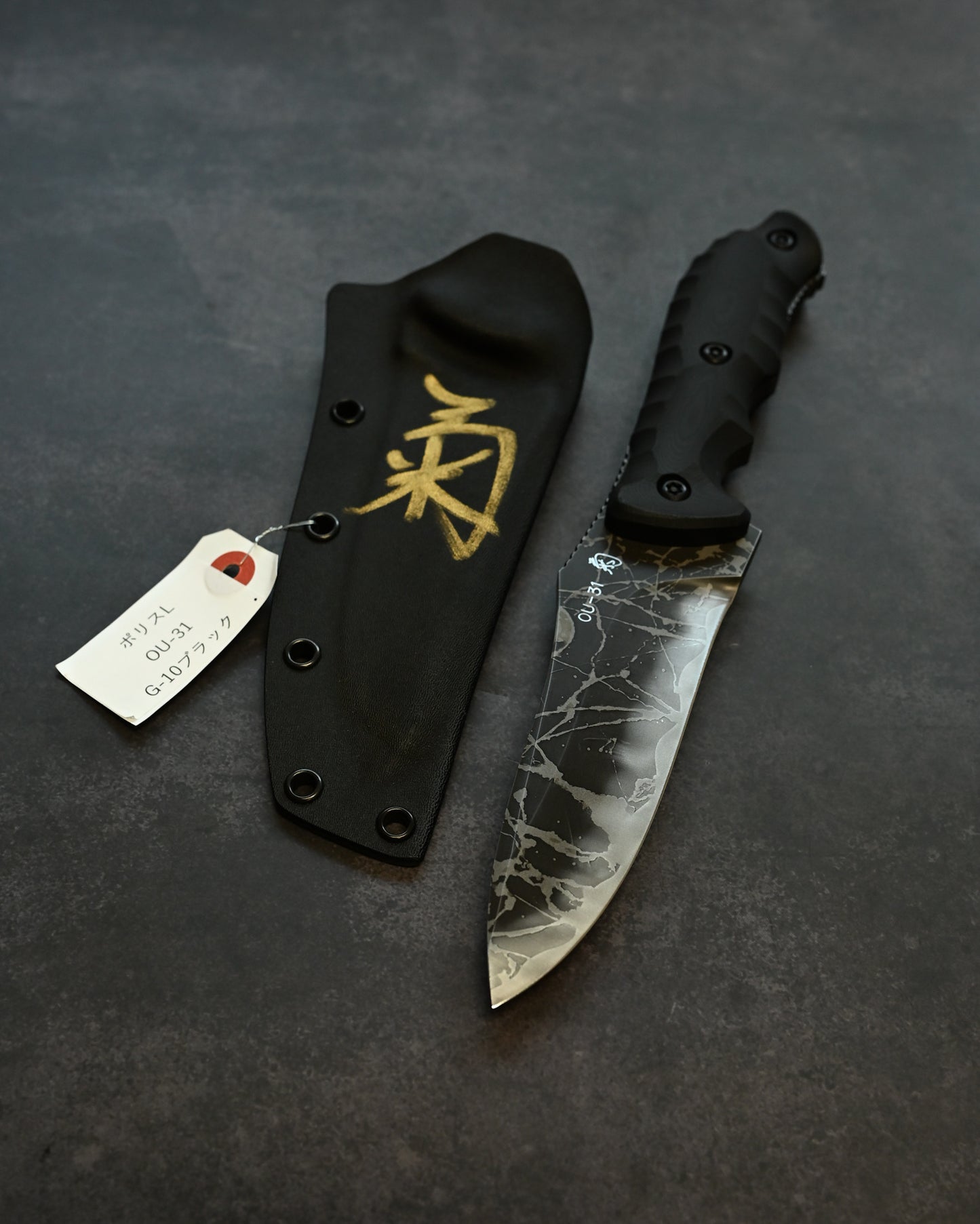Kiku Matsuda “Police L”｜OU-31 Tool Steel × Black G10 Handle｜Handmade in Japan