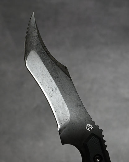 Black-One 日本製 固定刃ナイフ 松田菊男（松田昌之）作｜青紙スーパー鋼｜G10 ブラック