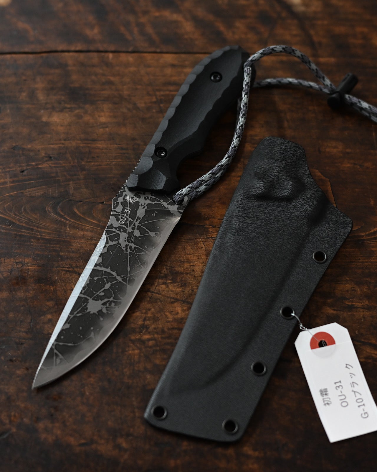 Hatsushimo | Kiku Knives Kiku Matsuda Tactical Fixed Blade - OU-31 Tool Steel | Outdoor & Survival Knife