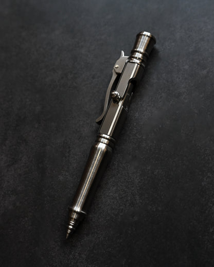 Hidetoshi Nakayama Kyoto Show Edition Stainless Steel Bolt-Action Tactical Pen & Knife