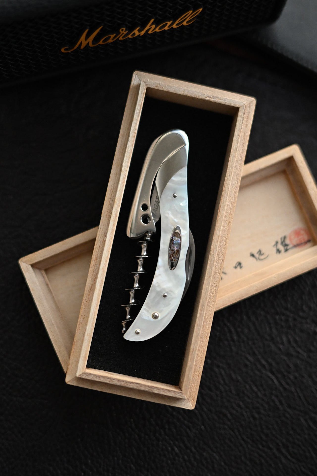 Ikuo Nagata One-Off Mother-of-Pearl Wine Opener Knife