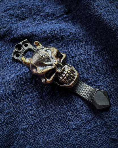 Steel Flame x Ti2 Design-- 3 Hole Bronze Hannya Clip