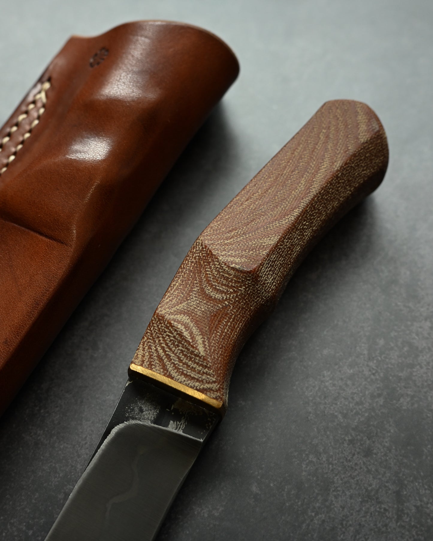Wtopia Arawashi WP2 Straight Knife Japanese Made  Westinghouse Micarta