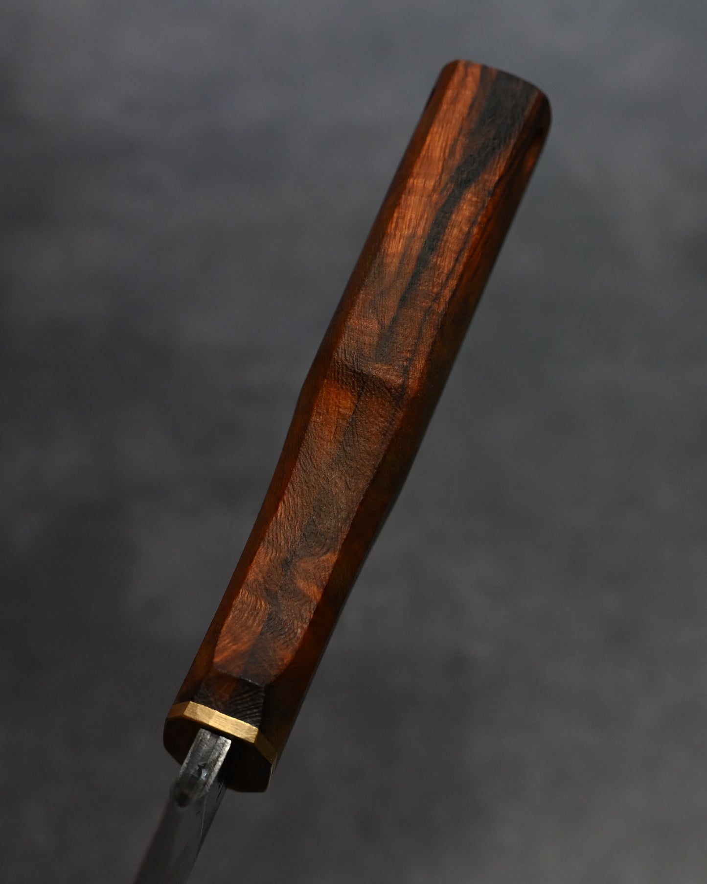 Sunizumi Knives “Little Brown” Full Custom Outdoor Bunka Knife VG7 Damascus + Copper (#4)