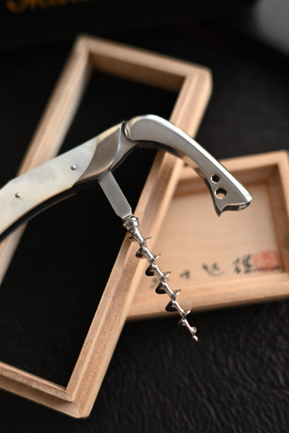 Ikuo Nagata One-Off Mother-of-Pearl Wine Opener Knife