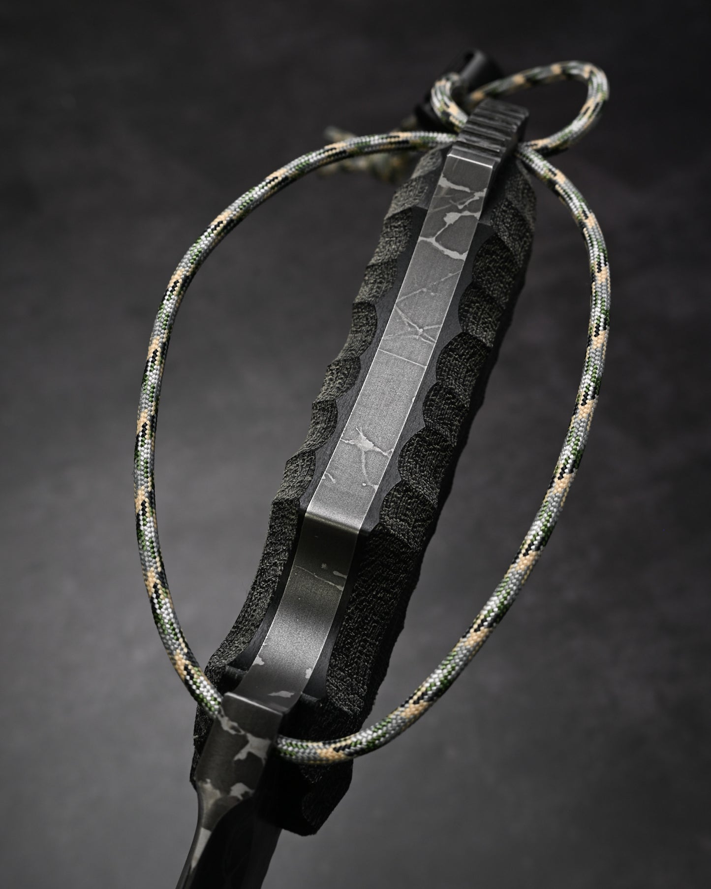 極めて希少 Kiku Knives 松田菊男 雷神 極厚刃カスタムアウトドアナイフ OU-31ブレード