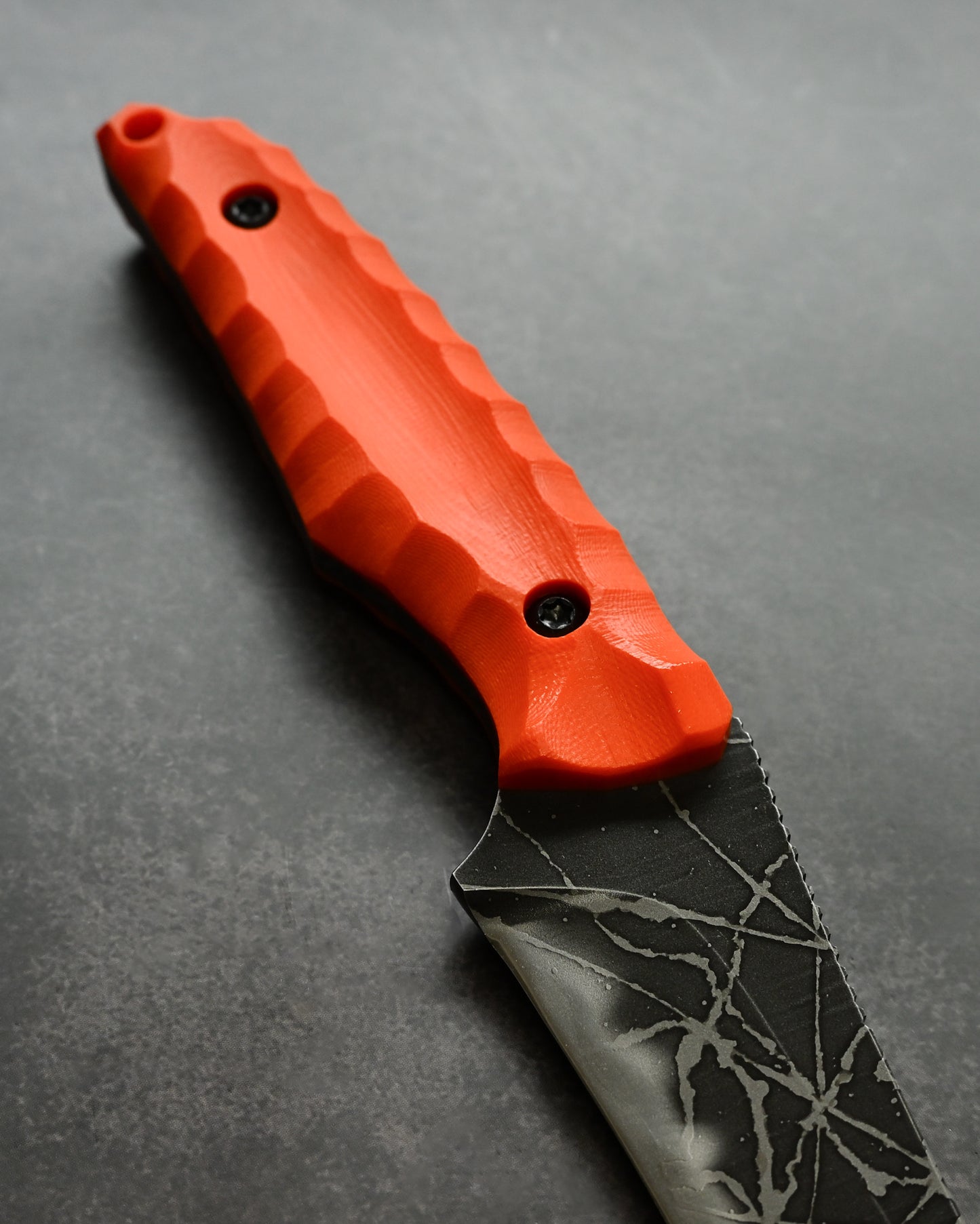Kikuknives Akashoubin  | OU-31 × Orange G10 | Kiku Matsuda Custom Knife
