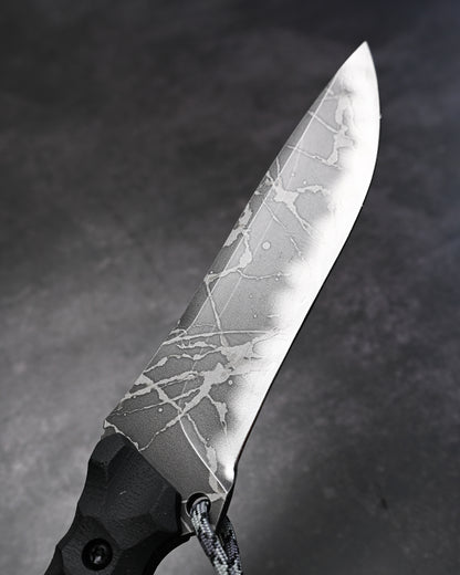 Rare Kiku Knives by Kikuo Matsuda High Back Fighter II Custom Outdoor Knife  OU-31 Blade