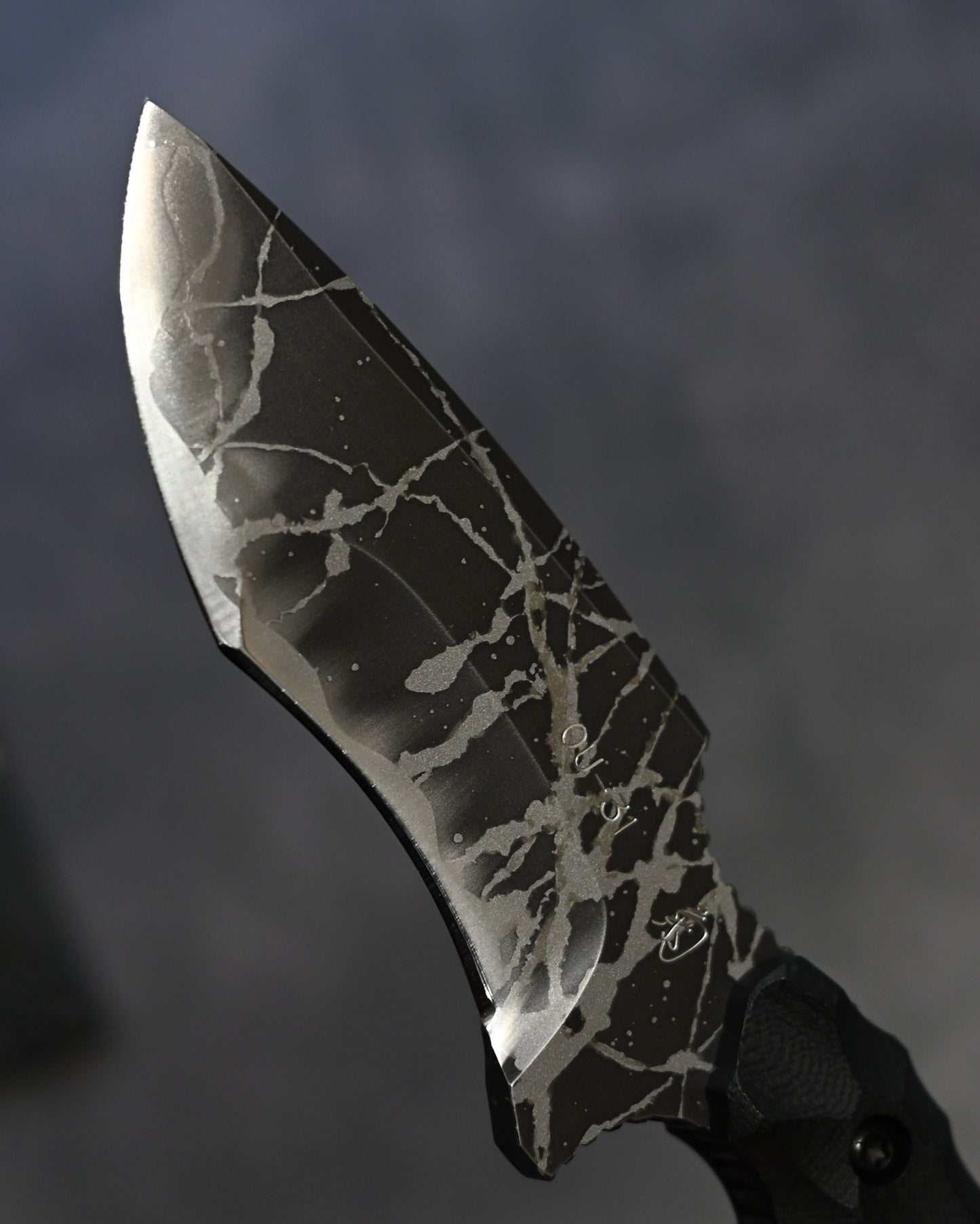 希少・極厚  松田菊男作 「白鷹」  サイン入り ハンドメイド フィクスドブレード  OU-31鋼 × G10ハンドル