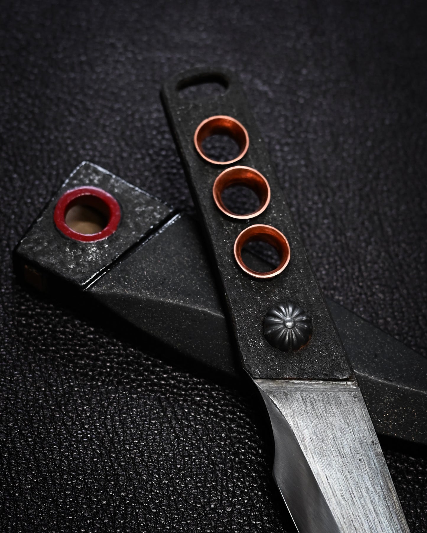 Recommended Artist Yukio Nibu One-Off Custom Knife No. R8-10 Forged from Vintage Hand-Forged Blade Steel