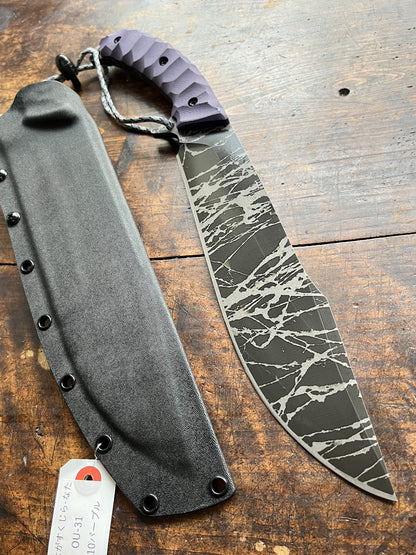 Kiku Knives Shironagasu Kujira Nata – Kikuo Matsuda & Masayuki Matsuda OU-31  San Mai Custom Fixed Blade Knife