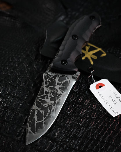 Kiku Matsuda Kikuknives Police Compact Ginza Exhibition Limited Edition｜Popular Limited Model, Hand-Signed, OU-31 Steel, Custom Sheath, Ultra-Rare Collector’s Item