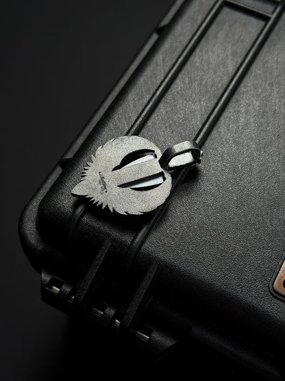 Steel Flame Guardian Wing Crusader Shield Pendant — 925 Sterling Silver Body × Silver Crusader Emblem | Symbol of Protection, Faith &amp; Strength