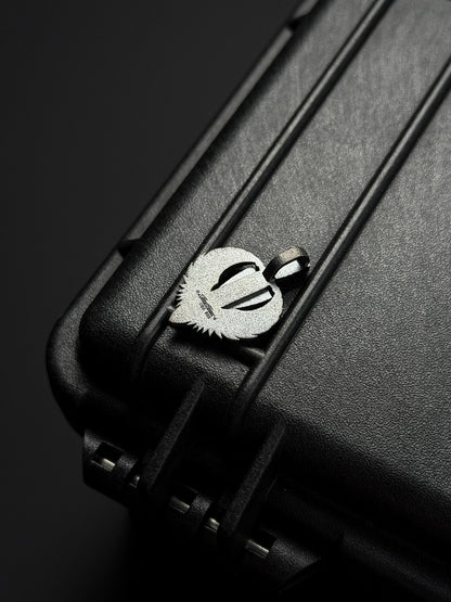 Steel Flame Guardian Wing Crusader Shield Pendant – Small | 925 Sterling Silver Body × Silver Crusader Emblem | Lightweight Symbol of Protection &amp; Faith