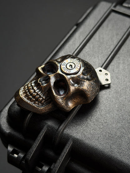 Steel Flame XXXXXL 3ホール ブロンズ ダークスカル 45A インレイ クリップ