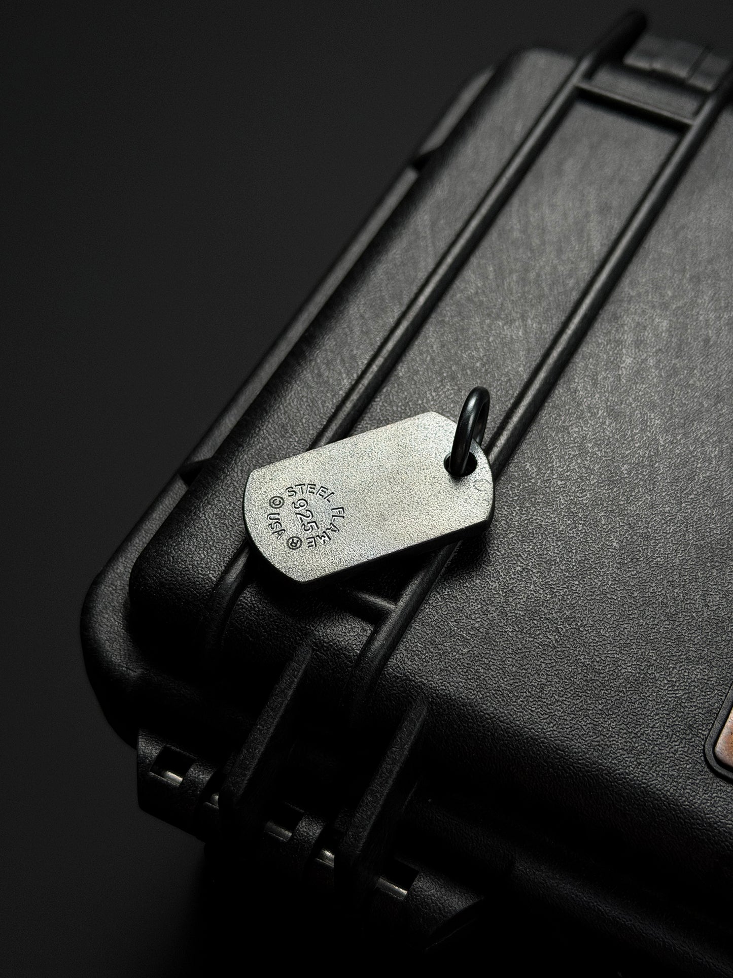 Steel Flame Full Shield Mark 925 Silver TAC Pendant | Solid Sterling Silver Body × Sterling Silver Crusader Shield | Bold, Heavy & Symbolic