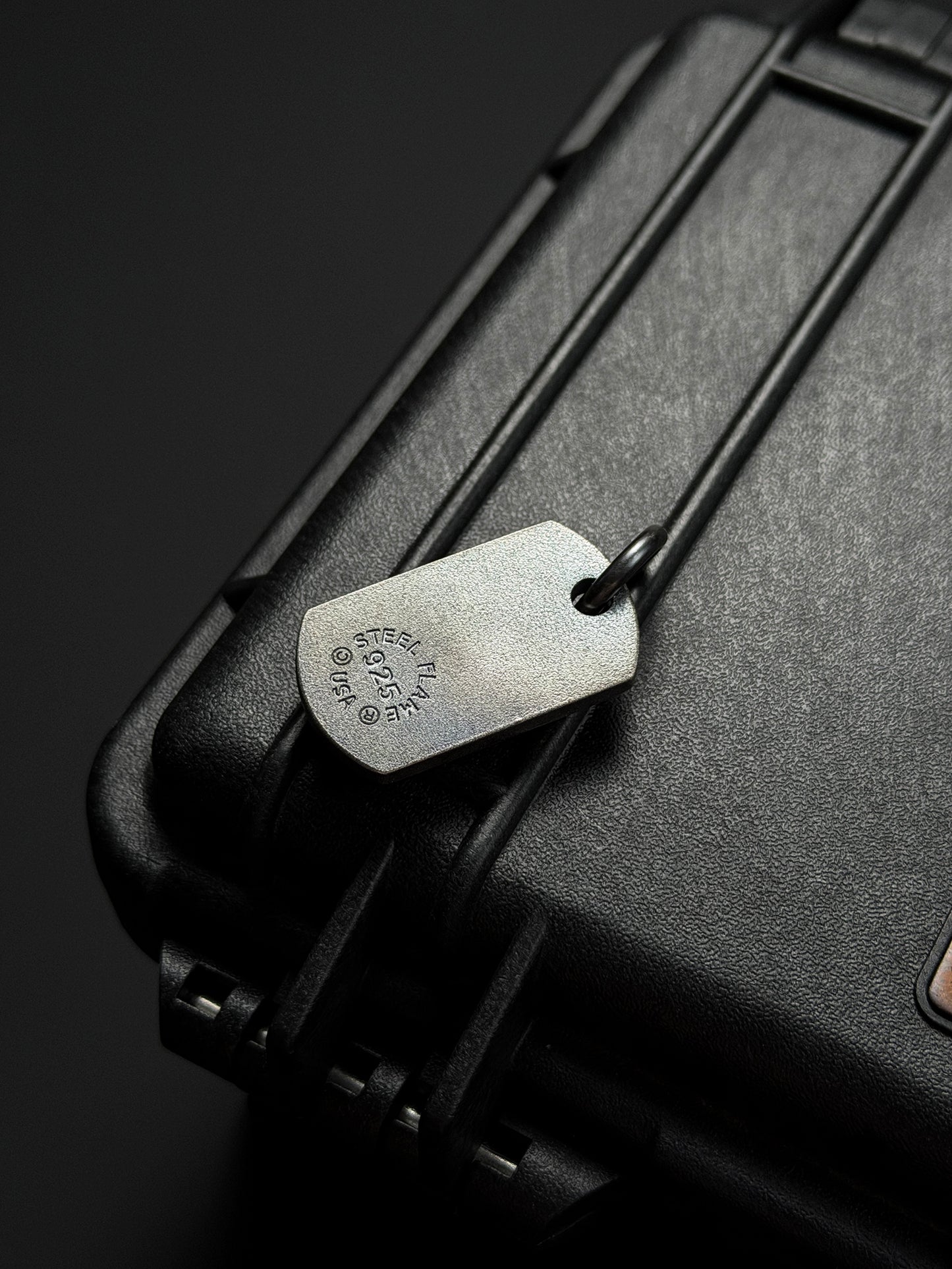 Steel Flame POS Warrior Skull Bronze TAC Pendant | Eight 3D Bronze Skulls × One Set with a Red Eye | Iconic POS Layout with Heavy Bronze Presence