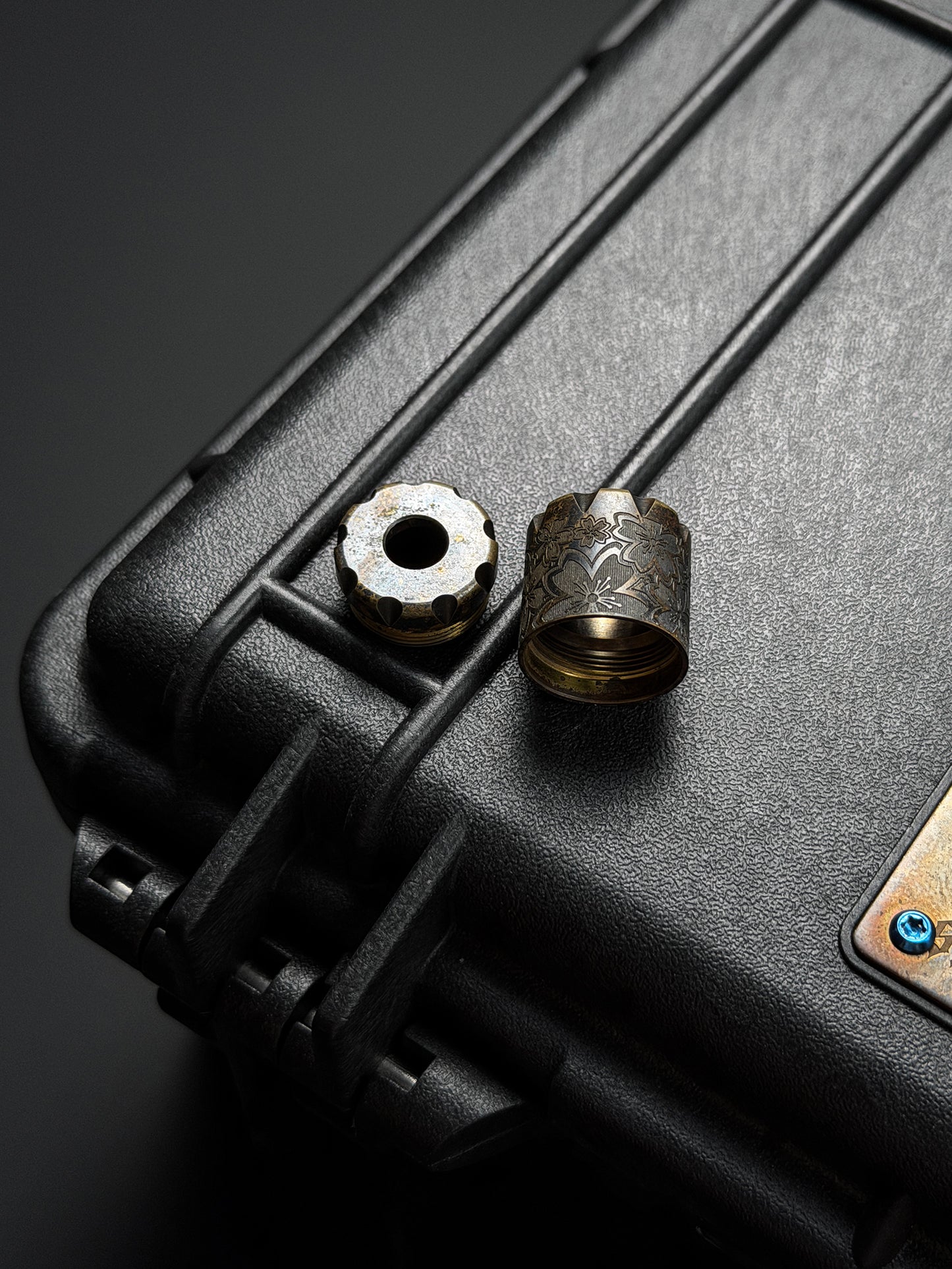 Steel Flame Bronze Bushido Sakura EDC Bead