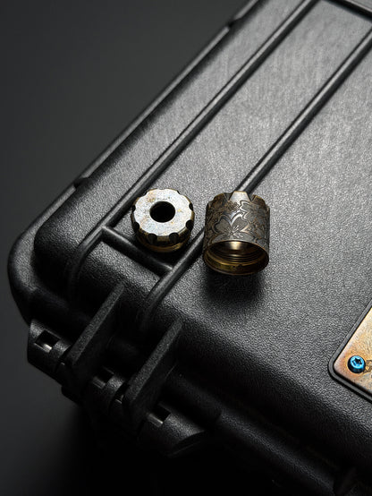 Steel Flame Bronze Bushido Sakura EDC Bead