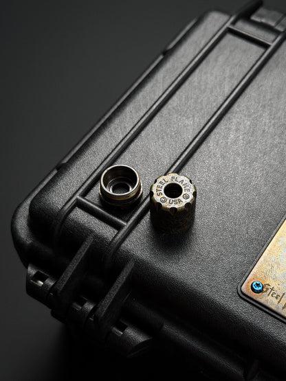 Steel Flame Bronze Bushido Sakura EDC Bead