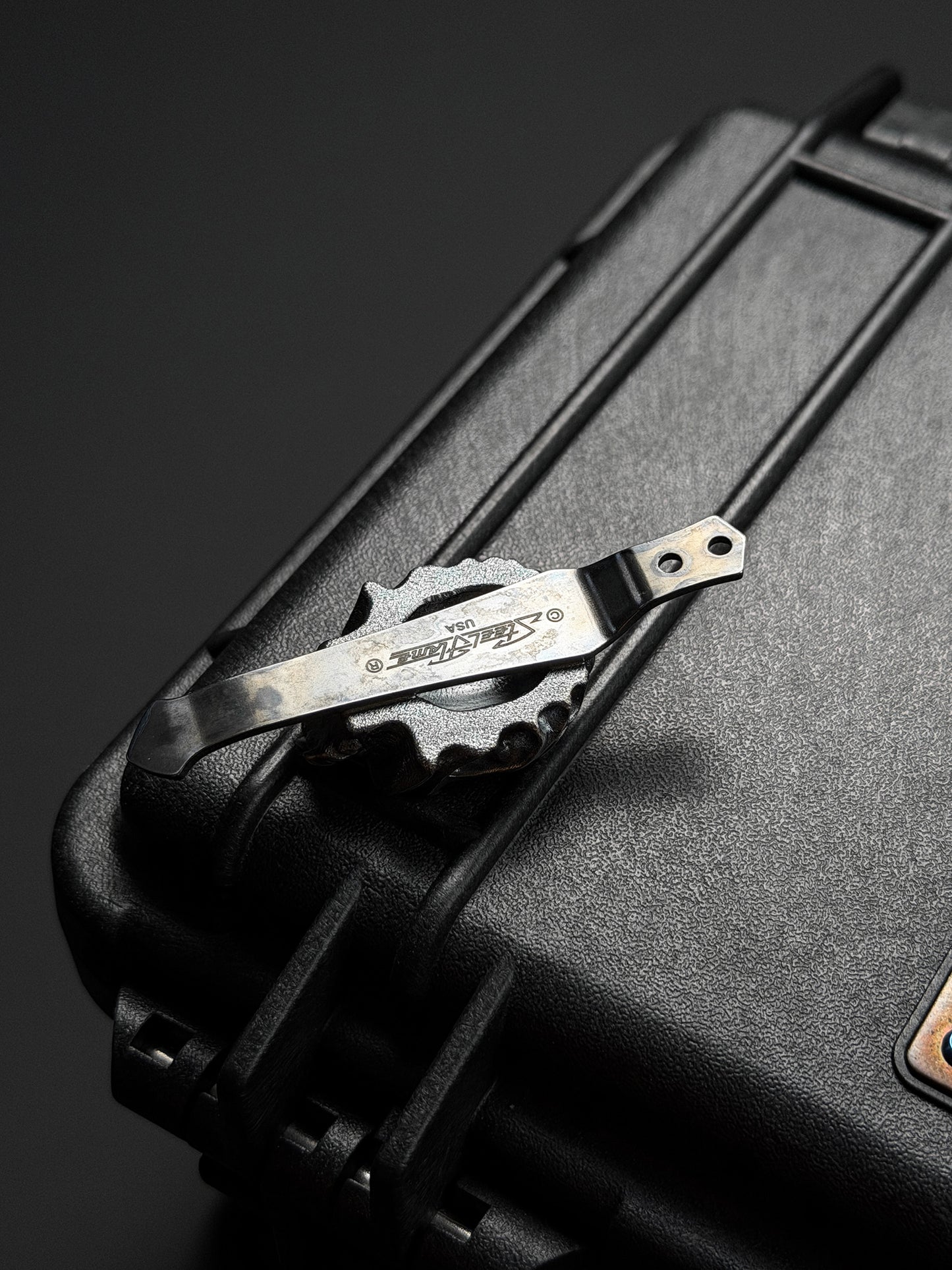 Steel Flame 925 シルバー XL ウォリアー・リーパー スカル ペンクリップ