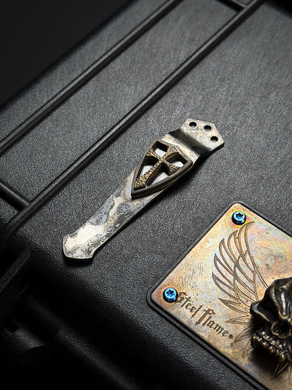 Steel Flame 3ホール ブロンズ クルセイダーシールド クリップ