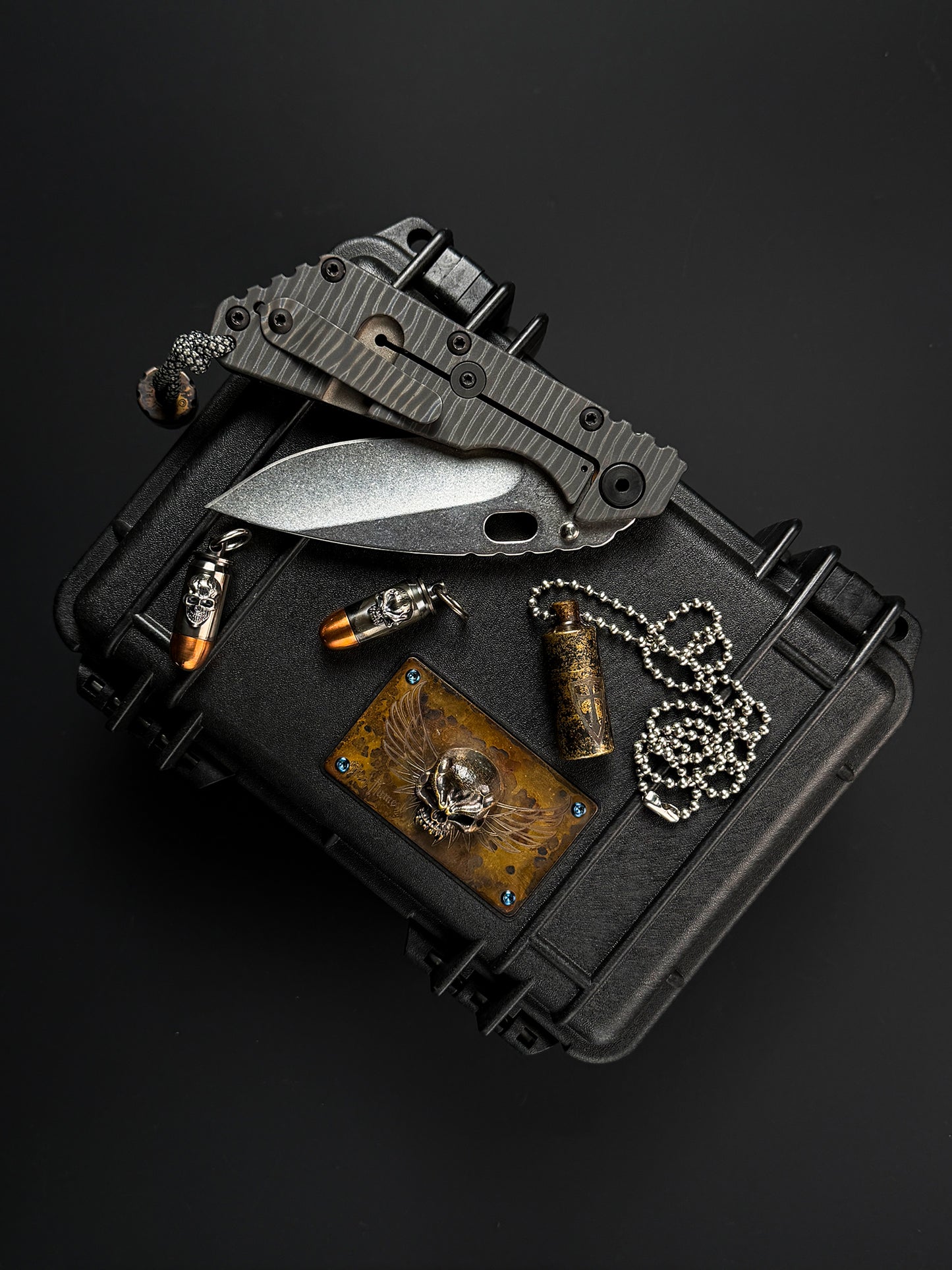 Steel Flame “2D Shield” Pendant – EDC Waterproof Capsule