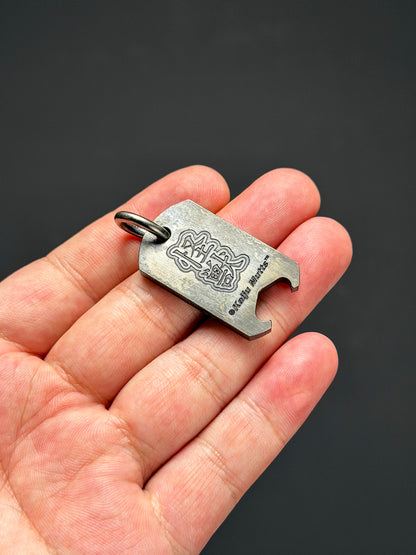 Steel Flame CCKS Show Exclusive Monster & Claw Mark Tag Bottle Opener Pendant