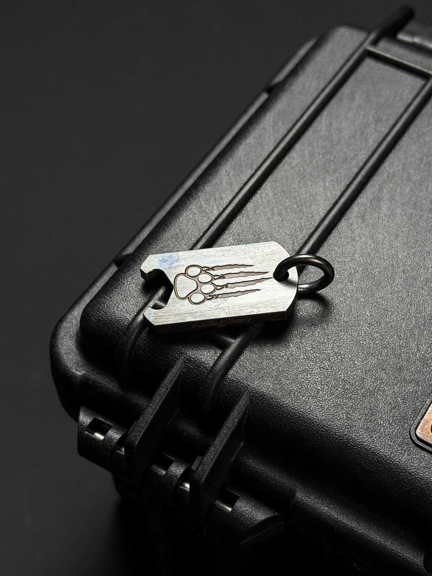 Steel Flame CCKS Show Exclusive Monster & Claw Mark Tag Bottle Opener Pendant