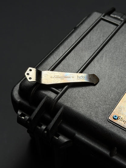 Steel Flame × NDG CCKS Show Exclusive 3-Hole Clip with Sterling Silver Whiskey Barrel Inlay