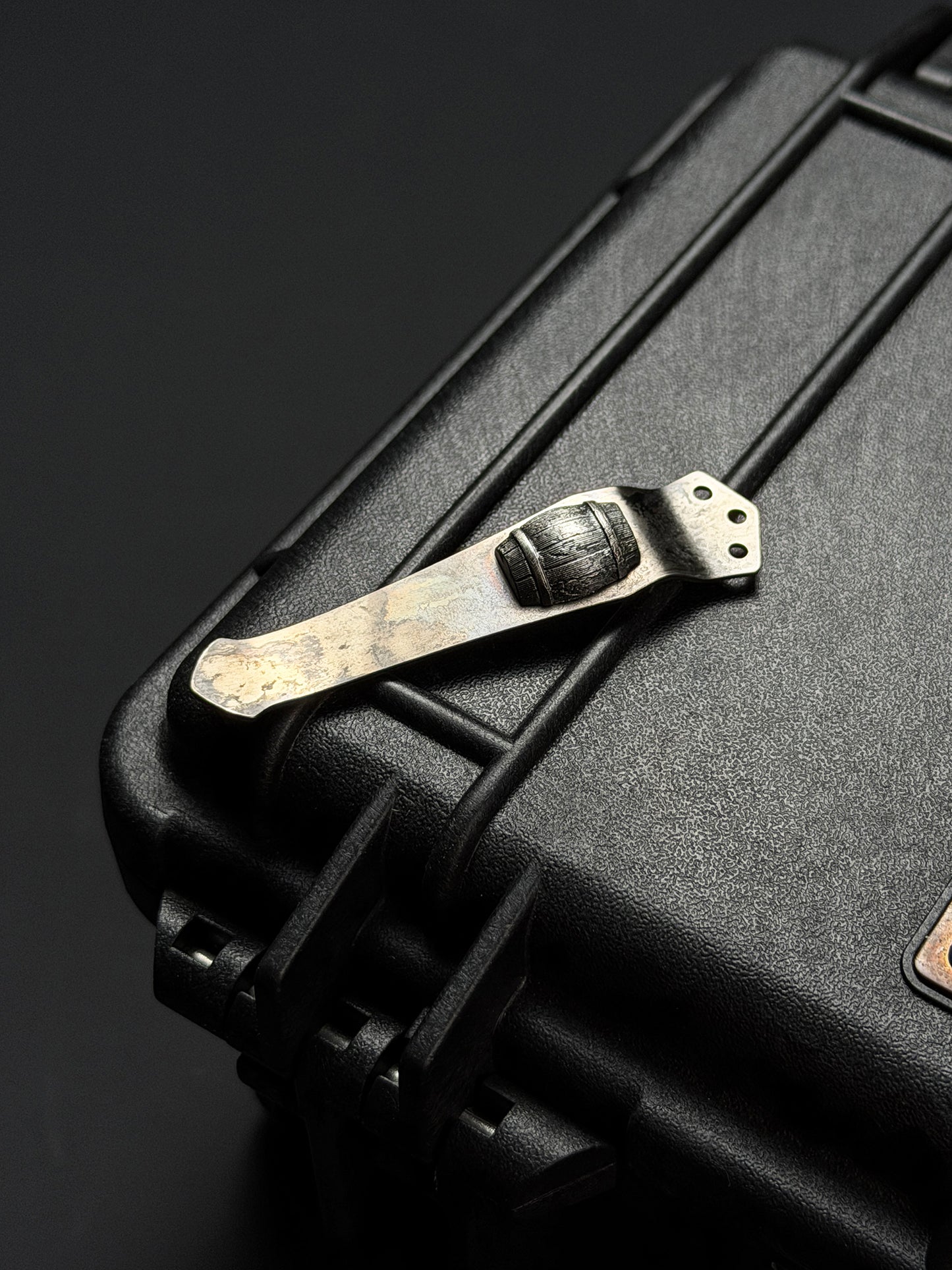 Steel Flame × NDG CCKS Show Exclusive 3-Hole Clip with Sterling Silver Whiskey Barrel Inlay