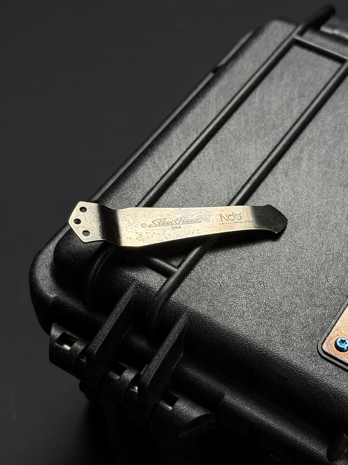 Steel Flame × NDG CCKS Show Exclusive 3-Hole Clip with Copper Whiskey Barrel Inlay