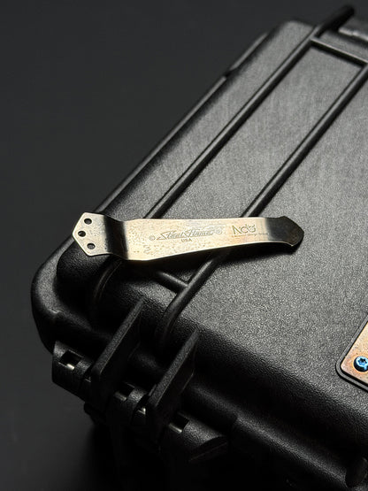 Steel Flame × NDG CCKS Show Exclusive 3-Hole Clip with Copper Whiskey Barrel Inlay