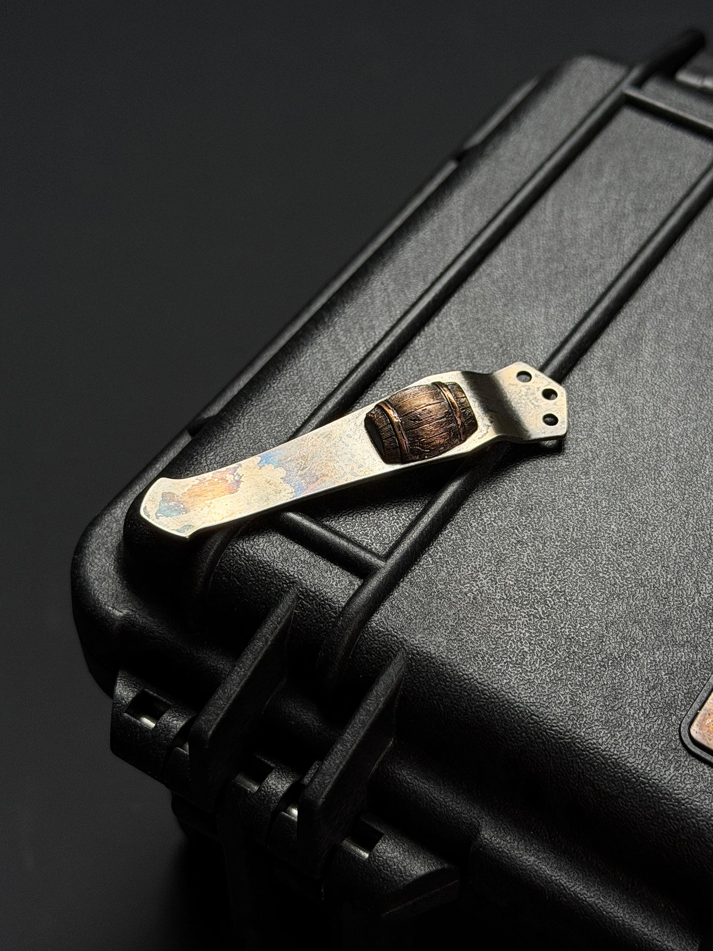 Steel Flame × NDG CCKS Show Exclusive 3-Hole Clip with Copper Whiskey Barrel Inlay