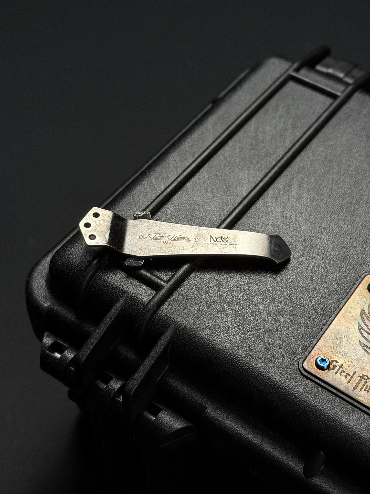 Extremely Rare Steel Flame × NDG CCKS Show Exclusive 3-Hole Clip with Copper 3D Double Model and Warrior Skull