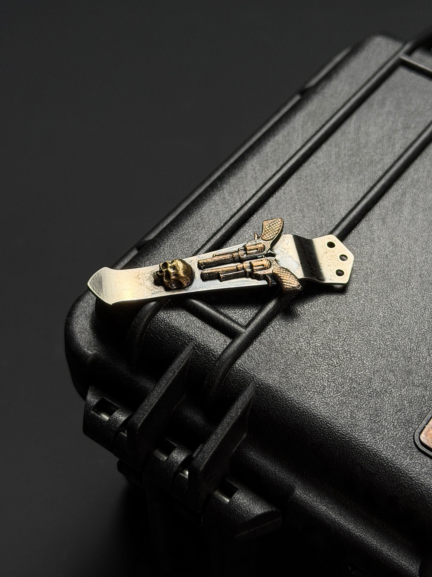Extremely Rare Steel Flame × NDG CCKS Show Exclusive 3-Hole Clip with Copper 3D Double Model and Warrior Skull